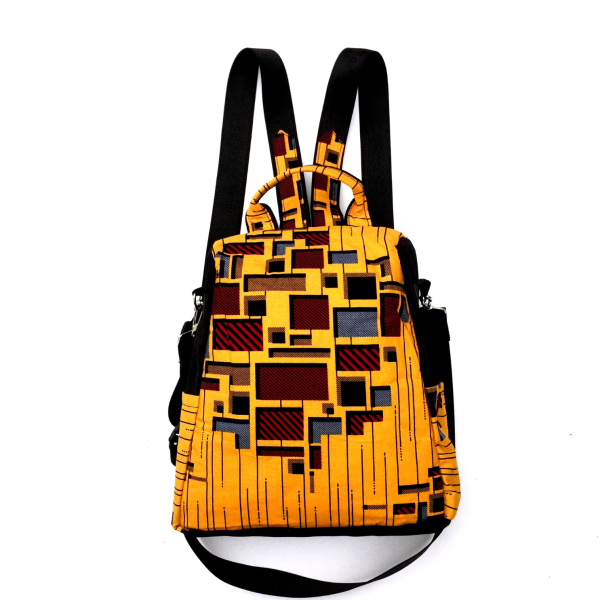 african print ankara backpack