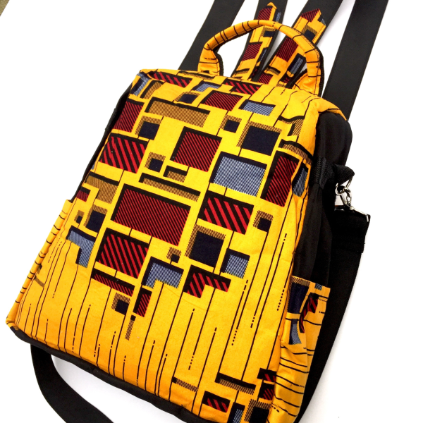 African Print Backpack | Fashion Anti-theft Backpack - Image 2