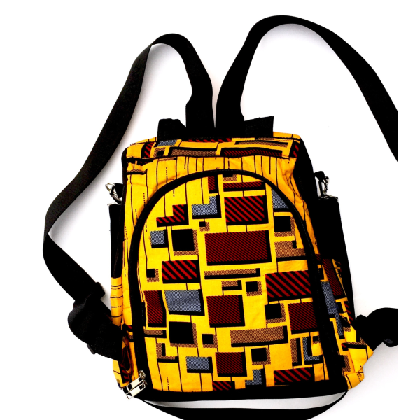 African Print Backpack | Fashion Anti-theft Backpack - Image 5