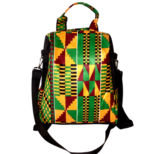 kente african print backpack