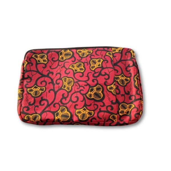 african print ankara bag laptop sleeve red