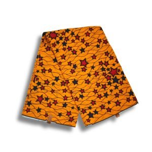African Print Fabric Ankara Cotton (Yellow stars)
