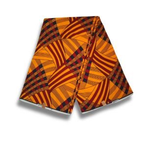 African Print Fabric Ankara Cotton (Yellow ropes)