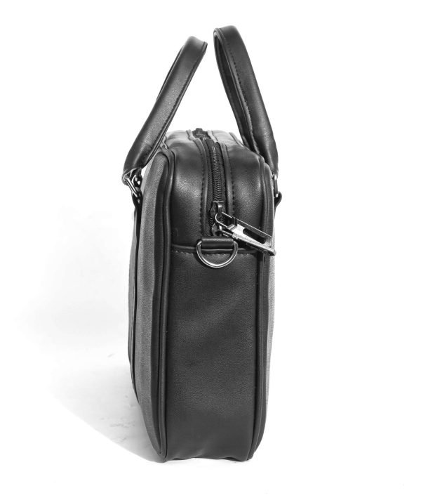15 Inches Leather Laptop Bag | Laptop Briefcase Bag for Men/Women (Black) - Image 10