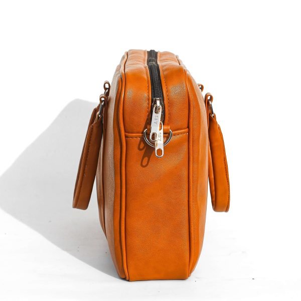 17 Inches Leather Laptop Bag | Laptop Briefcase Bag for Men/Women (Light Brown) - Image 7