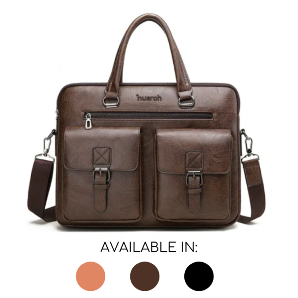 Leather Laptop Bag - Jeeper Leather Work Handbag
