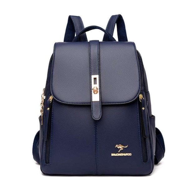 Women Leather Backpack || Balida Ladies Knapsack Schoolbag - Image 5