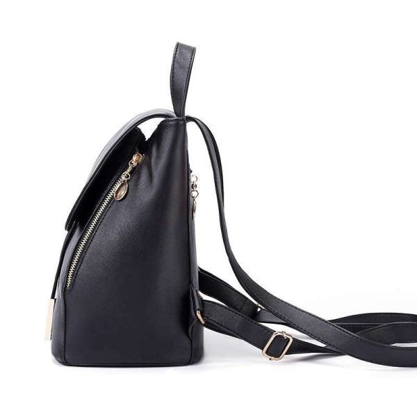 Girls Leather Smart Drawstring Backpack || Ladies Schoolbag - Image 9