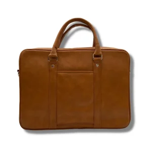 Leather Laptop Bag | Laptop Briefcase Bag for Men/Women (Light Brown)