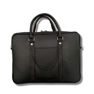 Leather Laptop Bag | Laptop Briefcase Bag for Men/Women (Black)