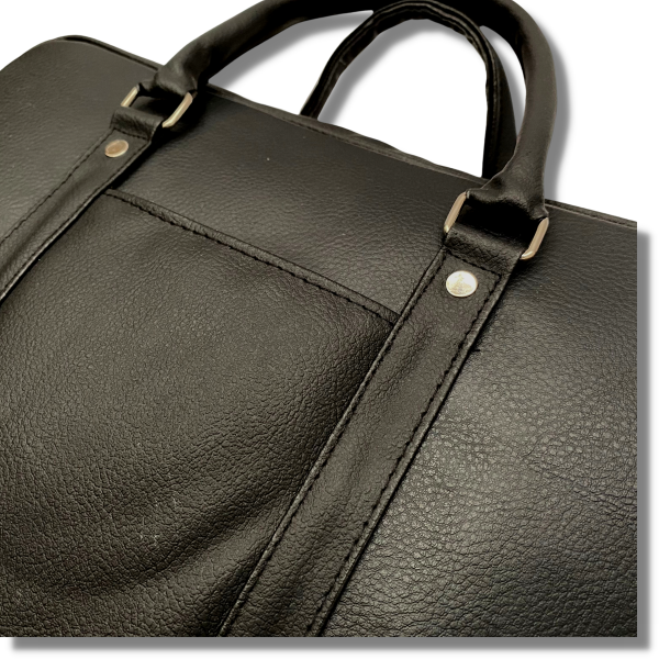 15 Inches Leather Laptop Bag | Laptop Briefcase Bag for Men/Women (Black) - Image 7