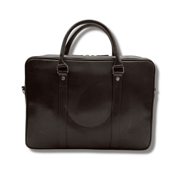 15 Inches Leather Laptop Bag | Laptop Briefcase Bag for Men/Women (Coffee Brown) - Image 3