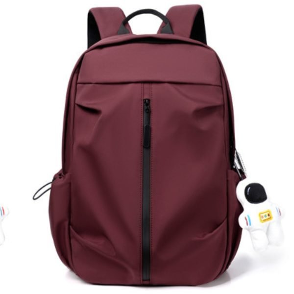 red Leather astronaut backpack