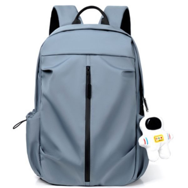 blue Leather astronaut backpack