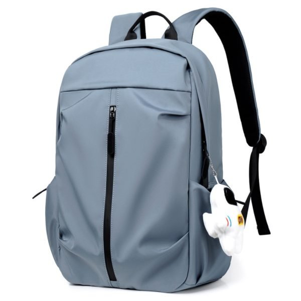 blue Leather astronaut backpack