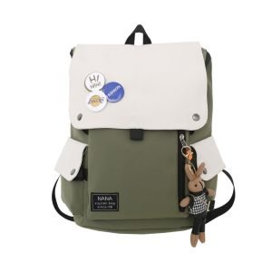 green capacity backpack