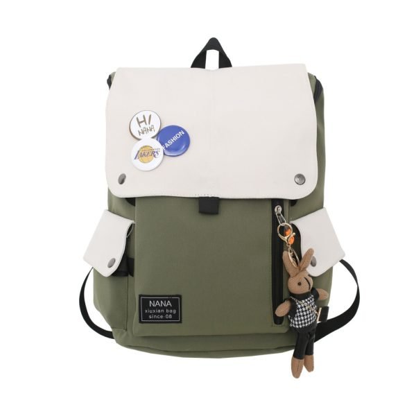 green capacity backpack