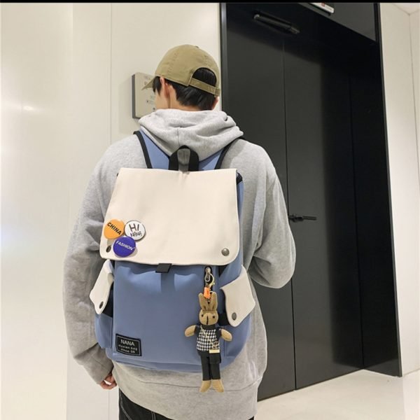 blue cool large capacity backpack