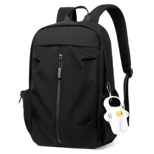 black Leather astronaut backpack