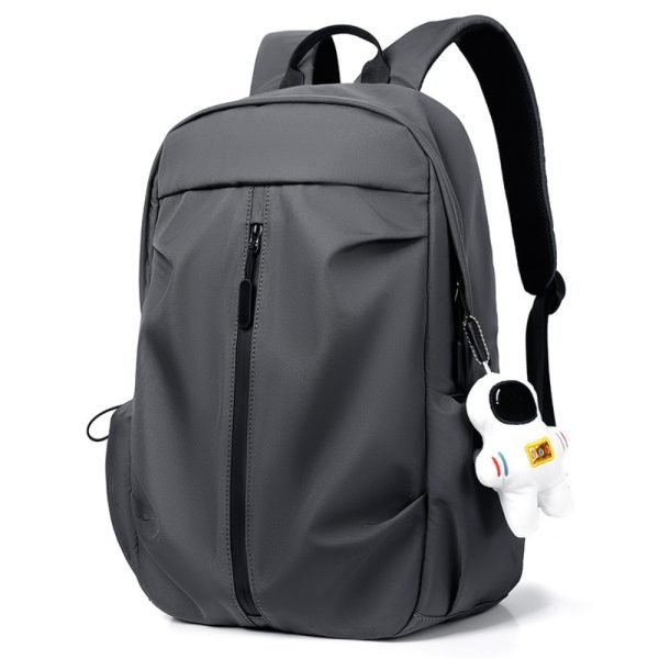 Grey Leather astronaut backpack
