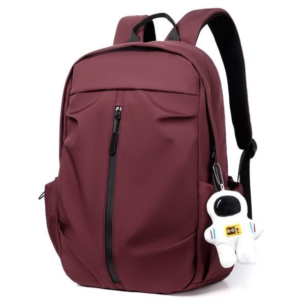 red Leather astronaut backpack