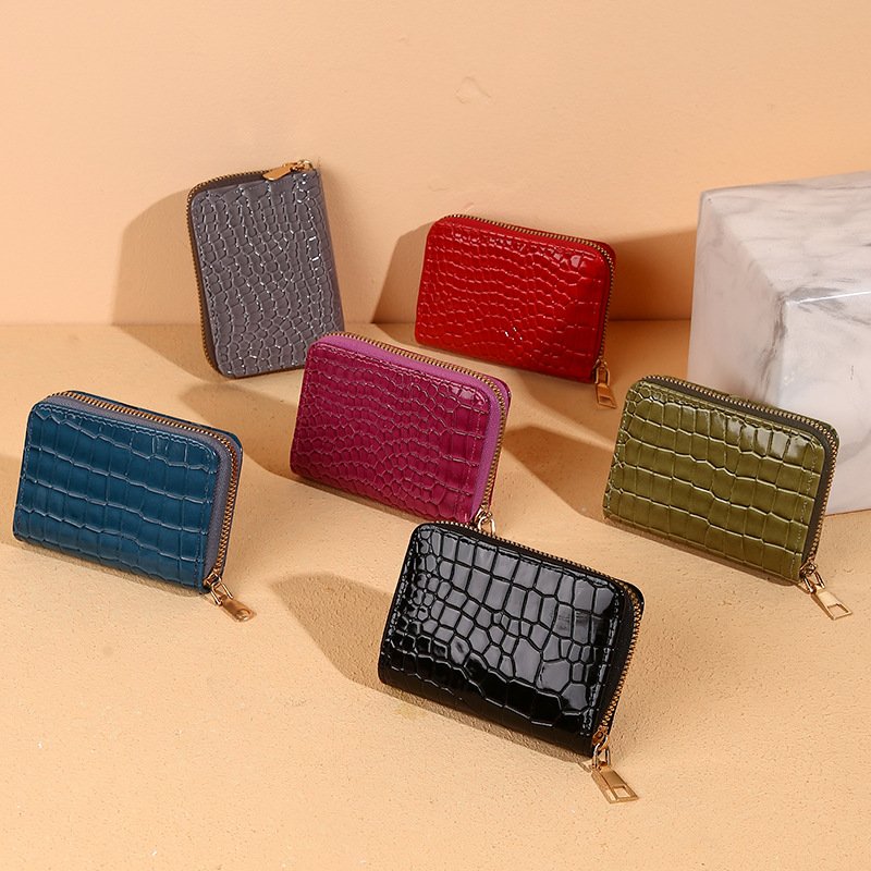 croc leather wallets