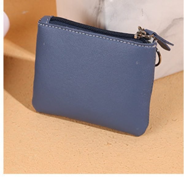 blue cute coin purse back