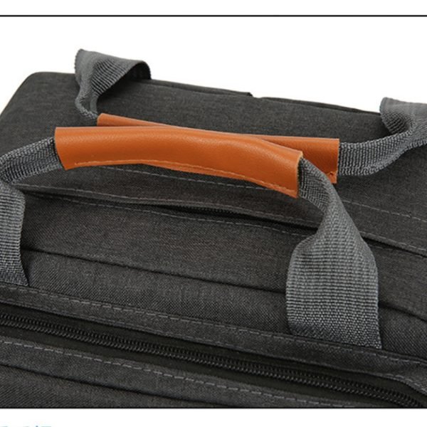 black 3in1 computer backpack handle