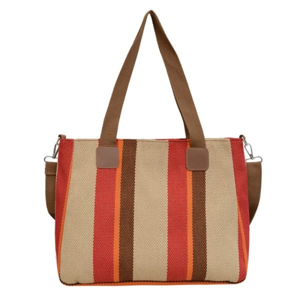 red large capacity tote bag