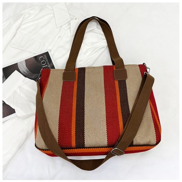 red large capacity tote bag