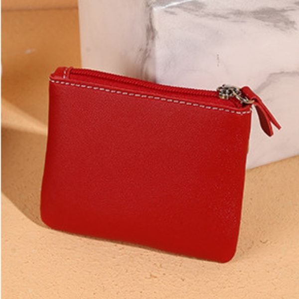 red cute coin purse back