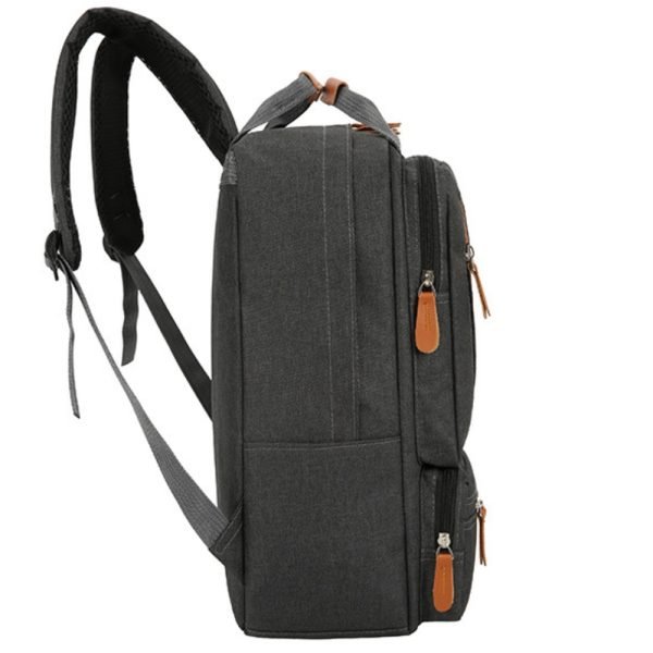 black 3in1 computer backpack side