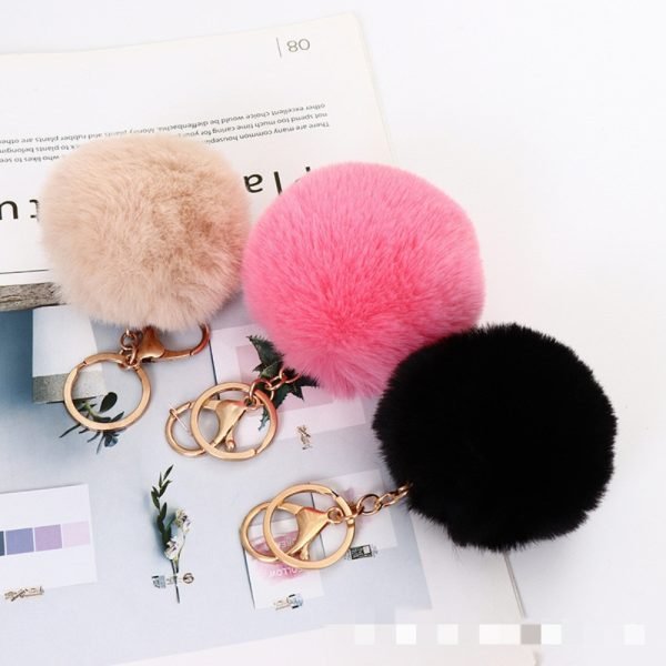 Pom pom key rings | Bag Backpack Ornament - Image 17