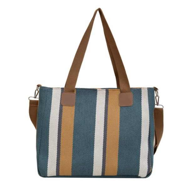 blue large capacity tote bag