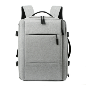 grey expandable backpack