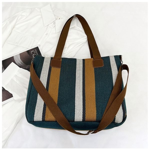 blue large capacity tote bag