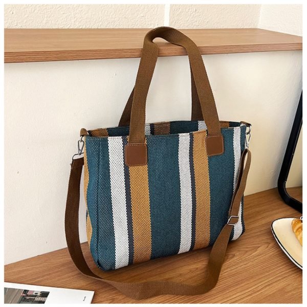blue large capacity tote bag