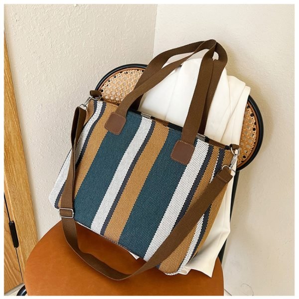blue large capacity tote bag