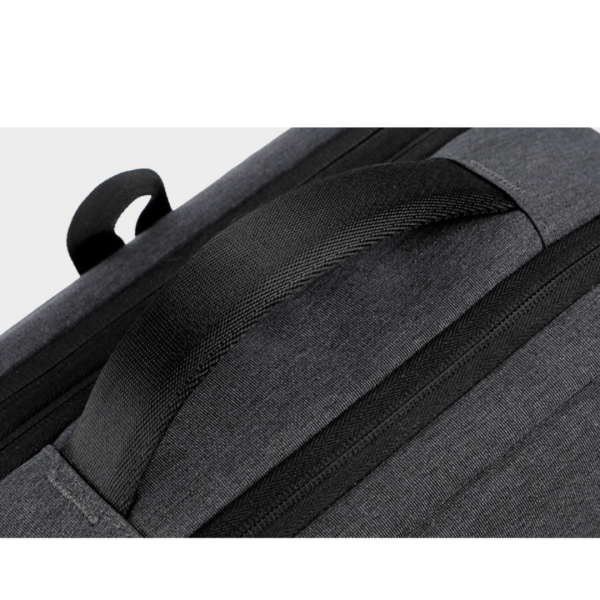 grey expandable backpack bottom