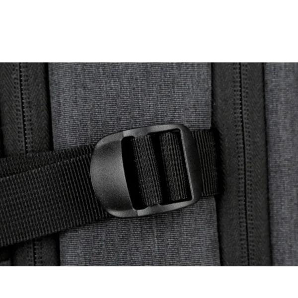 grey expandable backpack