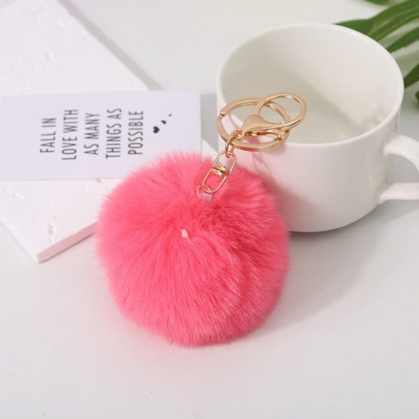 Pom pom key rings | Bag Backpack Ornament - Image 8
