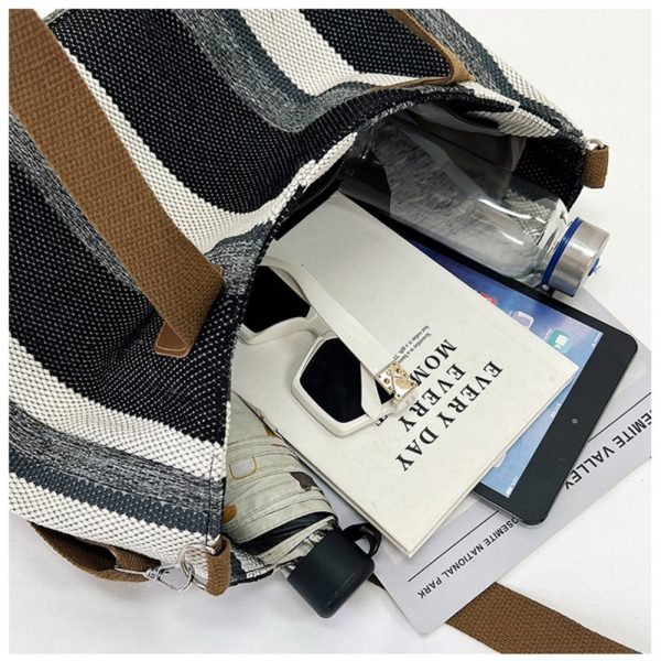 black large capacity tote bag inner