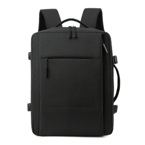 Black expandable backpack