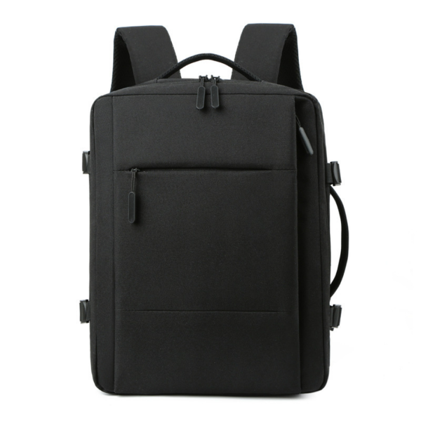 Black expandable backpack