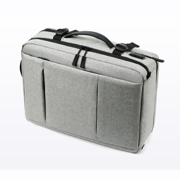 grey expandable backpack