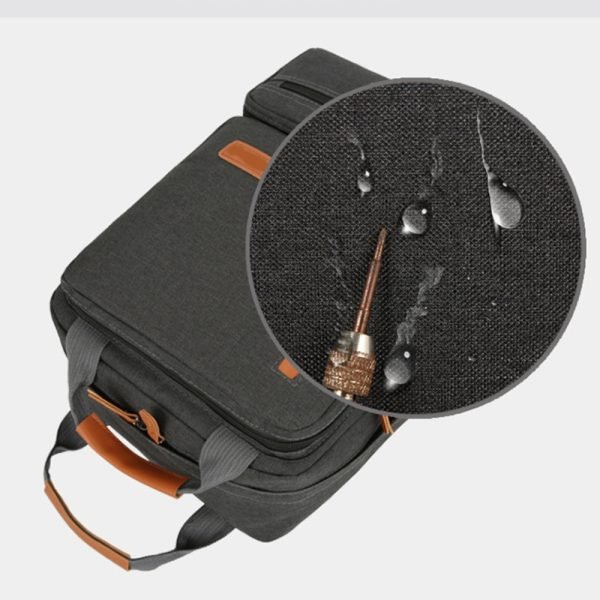 black 3in1 computer backpack water