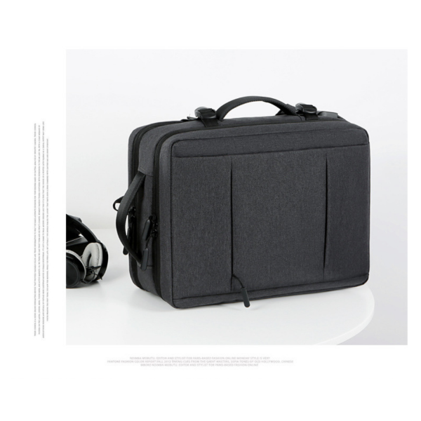 Black expandable backpack